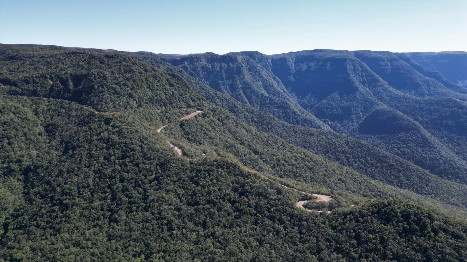 Asfaltamento da Serra do Faxinal em Praia Grande - SC